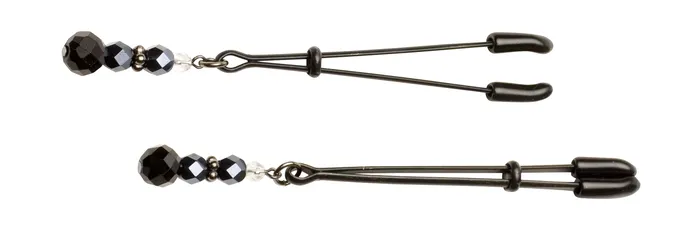 Spartacus Anal Black Tweezer Clamp Black WBeads