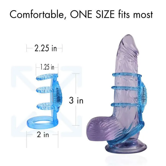 Doctor Love Vibrators Doctor Love Zinger The Vibrating Sleeve Experience in Brilliant Blue Perfect for Couples and Solo Fun