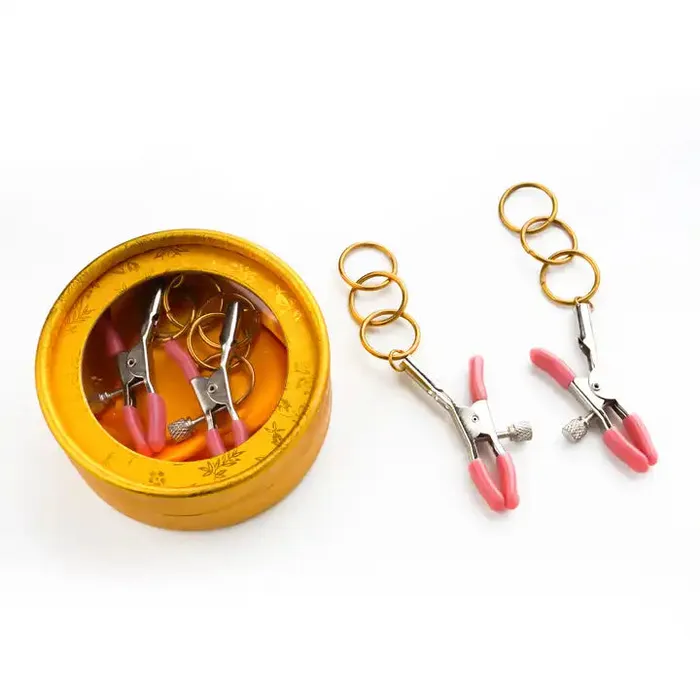 Couples ROOMFUN RoomfunSex Breast Clamp Metal ring Nipple Clip Bondage Adult SM Fetish Flirt Toy Clit GSpot Stimulate Couples ROOMFUN RoomfunSex Breast Clamp Metal ring Nipple Clip Bondage Adult SM Fetish Flirt Toy Clit GSpot Stimulate