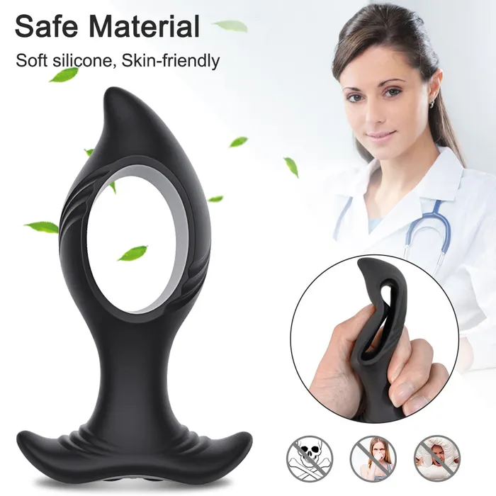 Touch Honey Male Sex Toys Remote Control Hollow Vibration With Electric Shock Anal Plug