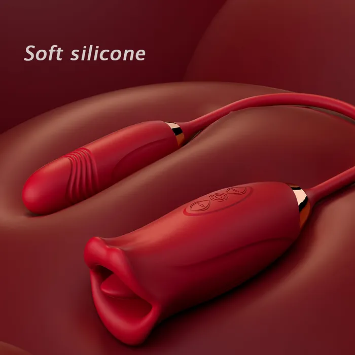 Vibrators Touch Honey Nibbler 3 Mouth Biting Vibrator And Thrusting Vibration Bullet Stimulator