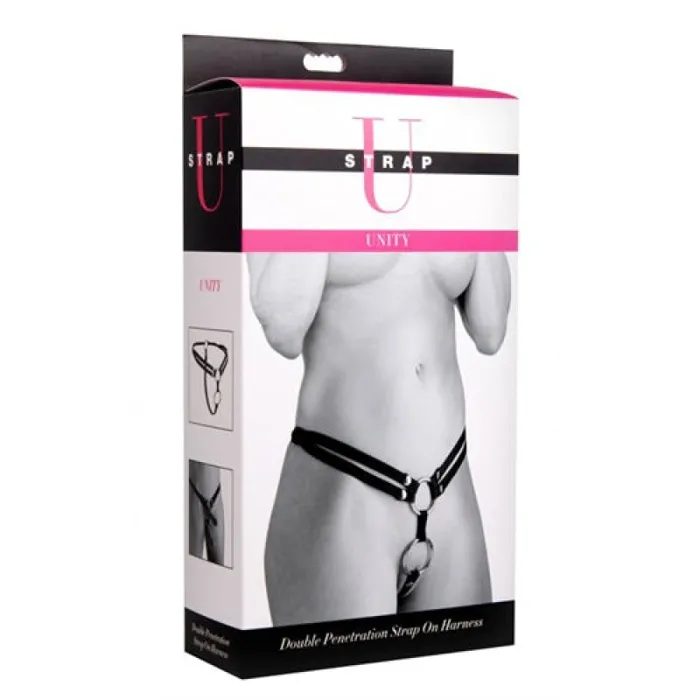XR Brands Strap U Female Sex Toys Unity Double Penetration Strap on Harness XR Brands Strap U Female Sex Toys Unity Double Penetration Strap on Harness