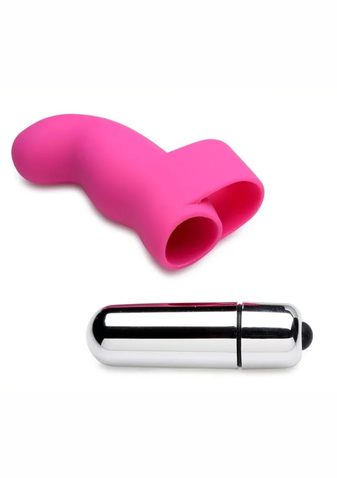 Gossip GThrill Silicone Finger Vibrator with Full Size Bullet Gossip Female Sex Toys Gossip GThrill Silicone Finger Vibrator with Full Size Bullet Gossip Female Sex Toys