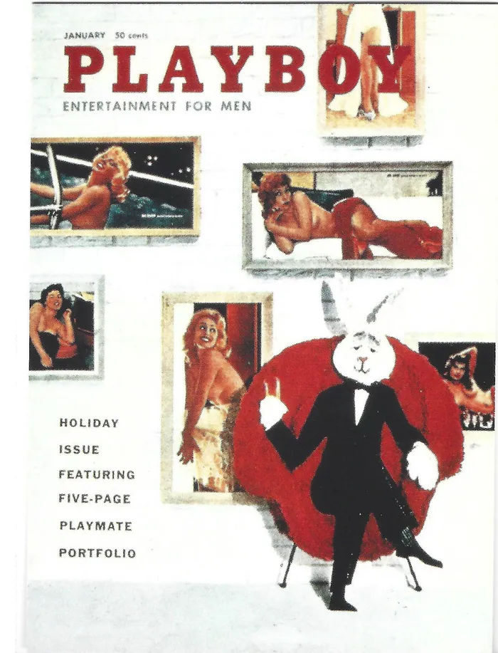 Couples Playboy January Edition Cover Jean Jani Card 13 Dans Cards
