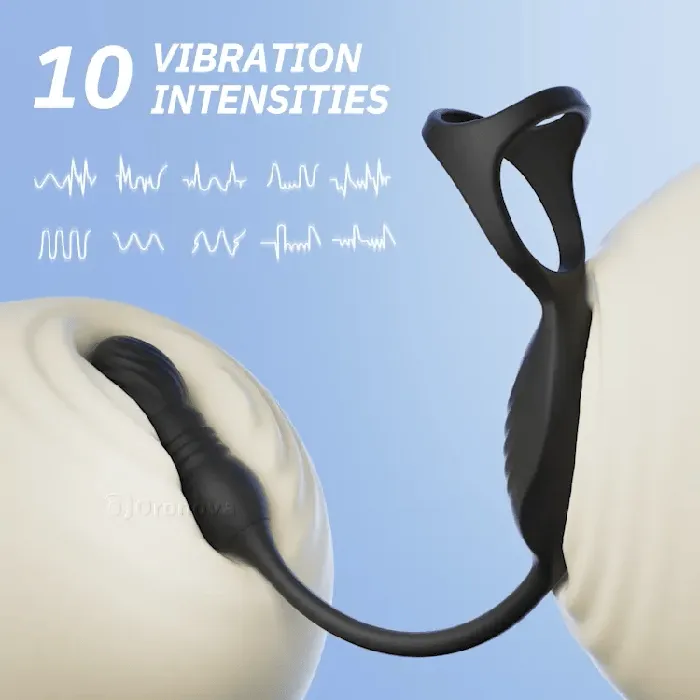 Oronova Anal Wearable Thrusting Prostate Massager 10 Vibrations Remote Control
