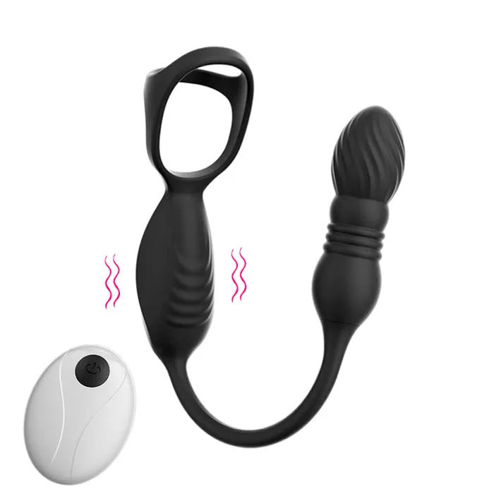 Oronova Anal Wearable Thrusting Prostate Massager 10 Vibrations Remote Control