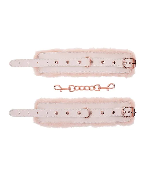 Couples Sportsheets Sex Mischief Peaches n CreaMe Fur Handcuffs 