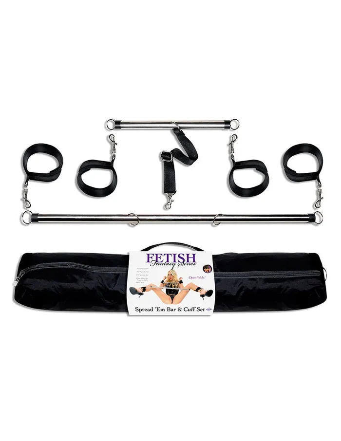 FETISH FANTASY SERIES Couples Fetish Fantasy Spread Em Bar and Cuff Set