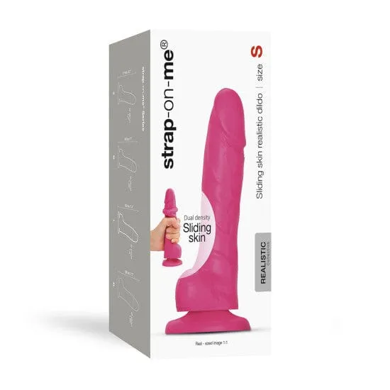 Strap On Me Female Sex Toys Strap On Me Sliding Skin Realistic Dildo Fuchsia