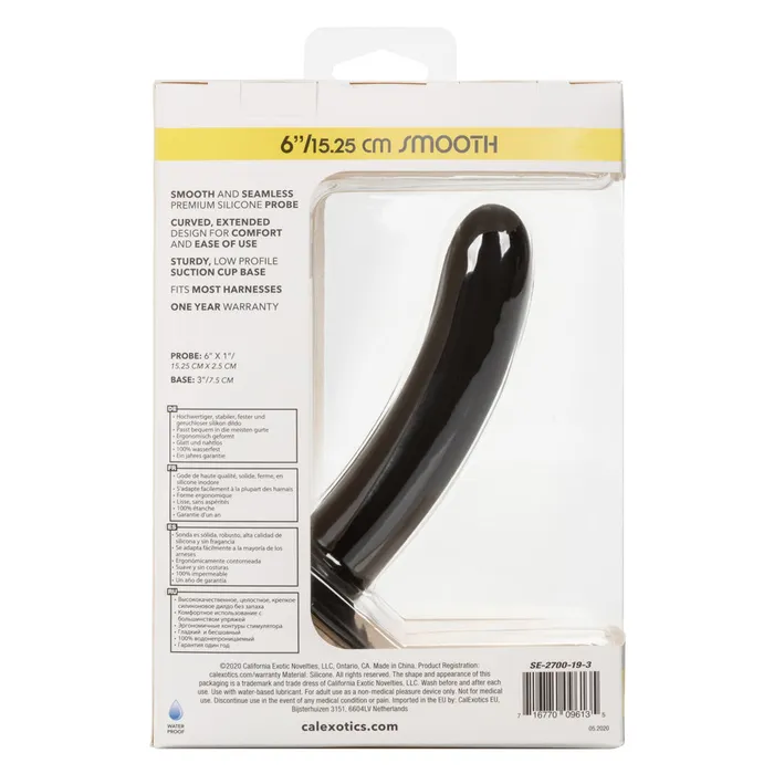 California Exotics Female Sex Toys Boundless 6 Smooth Dildo With Suction Cup