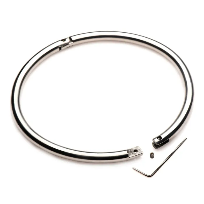 Master Series Male Sex Toys Master Series Possession Stainless Steel Locking Collar