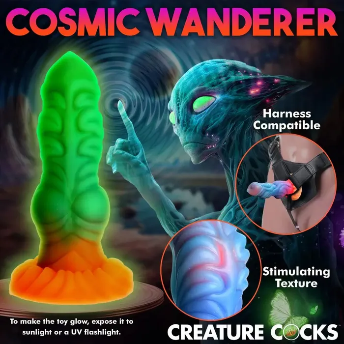 Creature Cocks Dildos Alien Invader GlowInTheDark Dildo Silicone