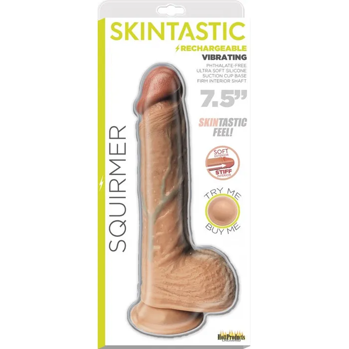Hott Products Anal Squirmer Skintastic Series Rechargeable 75 Inch