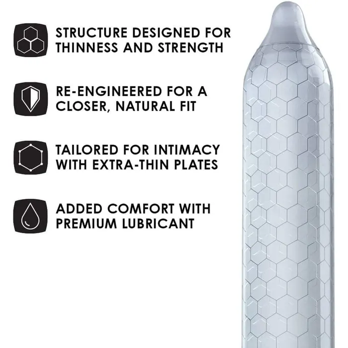 Lelo Male Sex Toys Lelo Hex Original Condoms 3 Pack