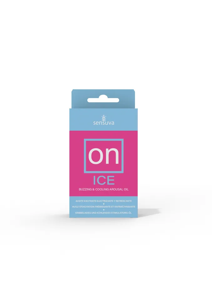 On Ice Buzzing and Cooling Female Arousal Oil 5ml Sensuva Female Sex Toys