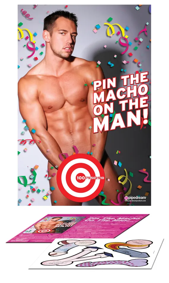 Pipedream Female Sex Toys Bachelorette Party Favors Pin the Macho on the Man Pipedream Female Sex Toys Bachelorette Party Favors Pin the Macho on the Man
