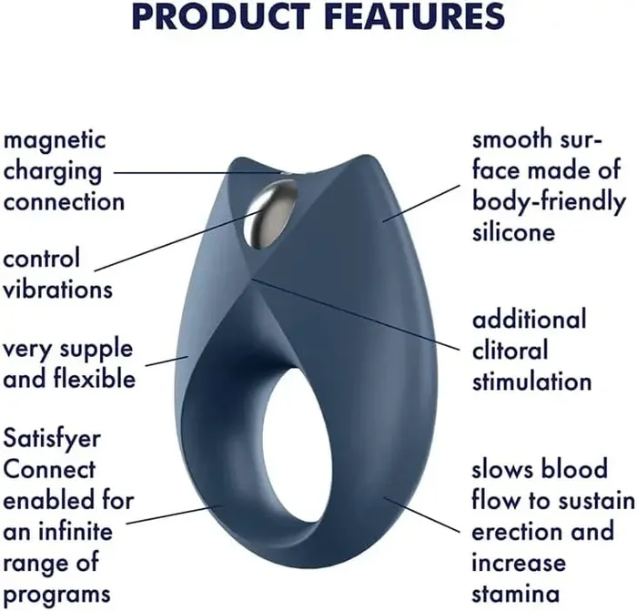 Stamina Sex Toy Royal One Blue Satisfyer Vibrators