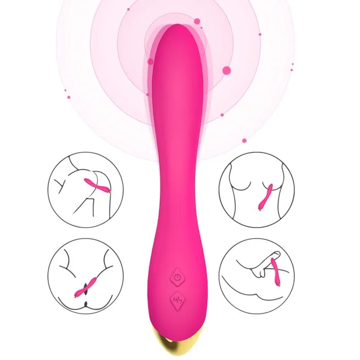 TOTALLY FOR U Vibrators Vibratore Vaginale Armony Flamingo 17cm