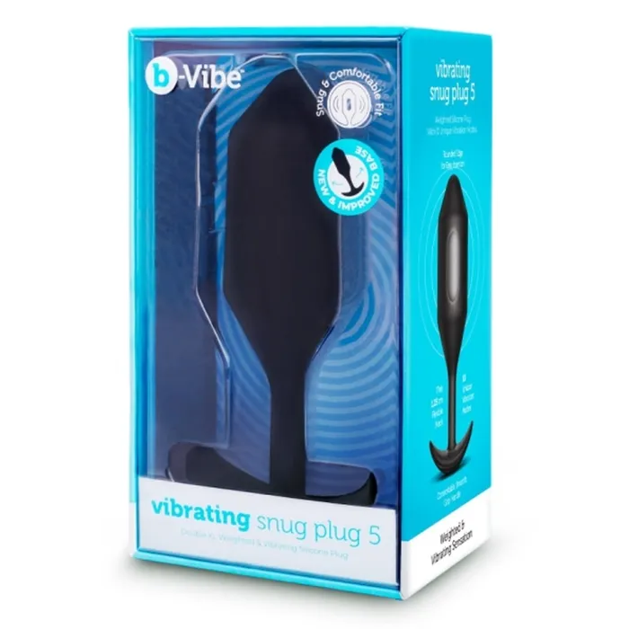 VIBRATING SNUG PLUG XXL BLACK bVibe Anal