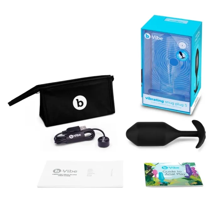 VIBRATING SNUG PLUG XXL BLACK bVibe Anal