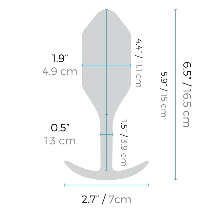 VIBRATING SNUG PLUG XXL BLACK bVibe Anal