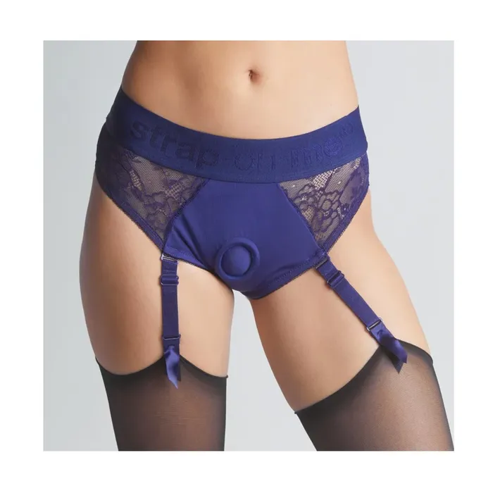 Vibrators STRAPONME HARNESS LINGERIE DIVA L NIGHT BLUE