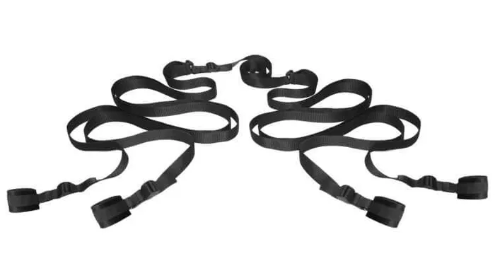 Vibrators XR Brands Frisky Hold Me Under the Bed Restraint System Vibrators XR Brands Frisky Hold Me Under the Bed Restraint System