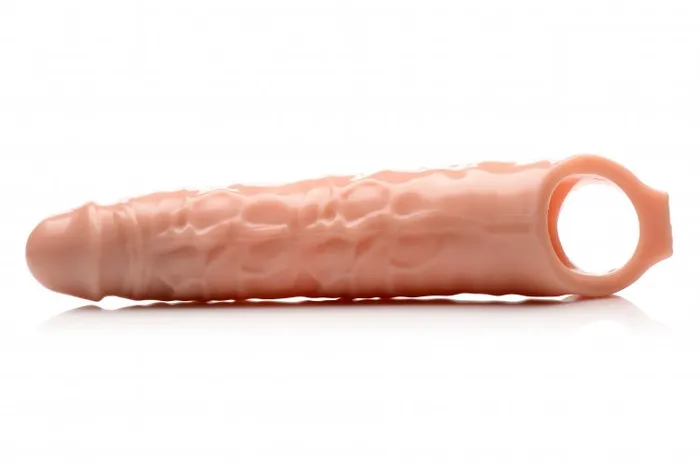 XR Brands Size Matters Dildos 3 Inch Extender Sleeve Flesh