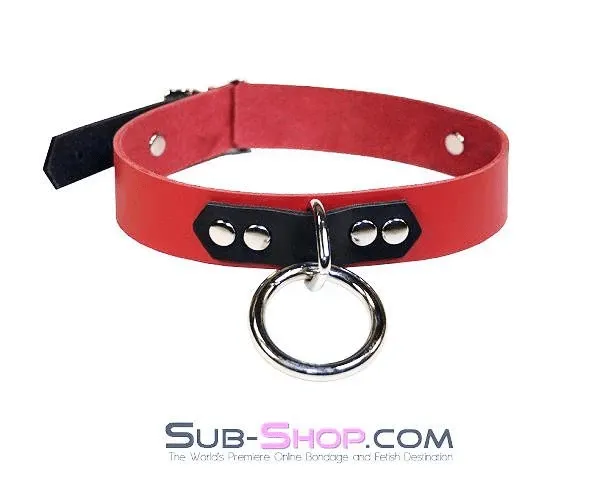 1616A Dark Rapture Leather Choker Collar Autumn Restraints