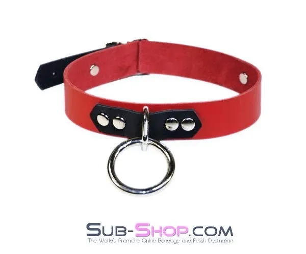 1616A Dark Rapture Leather Choker Collar Autumn Restraints