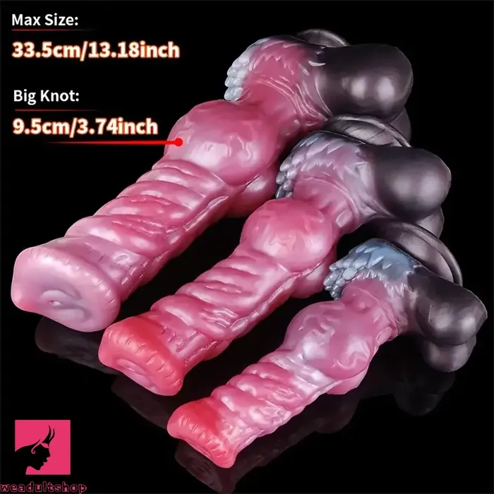 826in 1023in 1318in Horse Cock Knot Silicone Soft Animal Clit Dildo Weadultshop Dildos