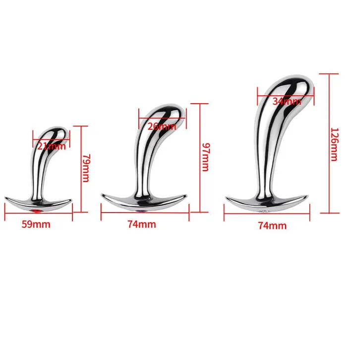 Anal Moonwell 0339M Prostate Pleaser Stainless Steel Butt Plug