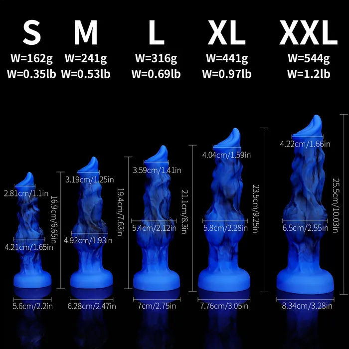 Blue Fantasy Werewolf Dildo Dildos