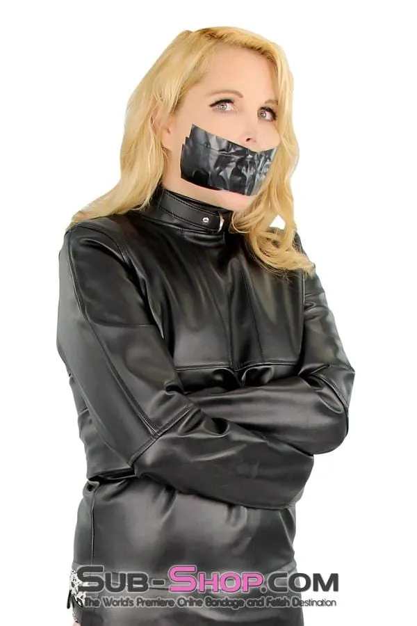 Male Sex Toys Idea 7850DL Captured Beauty Faux Leather Straitjacket with Leg Binder